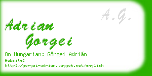 adrian gorgei business card